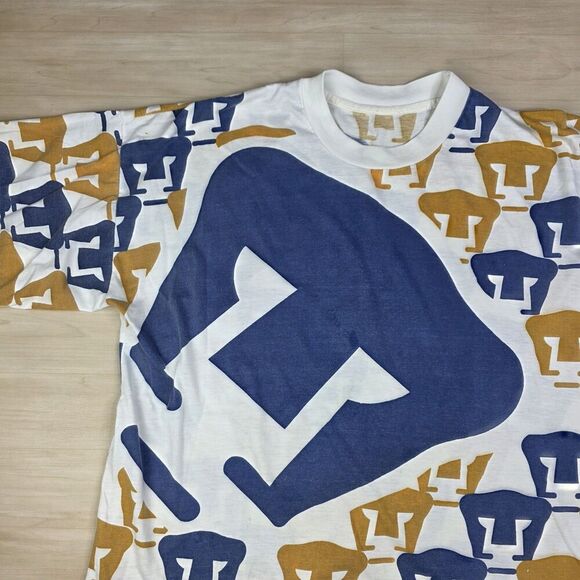 Vintage Pumas UNAM Mexico Soccer Football Single Stitch AOP Shirt Size Large - Picture 6 of 13